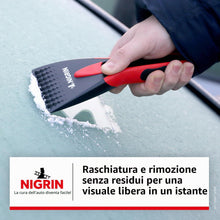 Carica l'immagine nel visualizzatore di Gallery, Nigrin Raschietto per Ghiaccio per Auto, per Inverno, Manico ergonomico Morbido, Denti per Rompere Il Ghiaccio, Colore: 