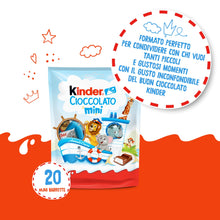 Carica l'immagine nel visualizzatore di Gallery, Kinder Cioccolato Mini - 20 Mini Barrette Ripiene al Latte e Ricoperte di Finissimo Cioccolato Puro Cacao, Senza Glutine
