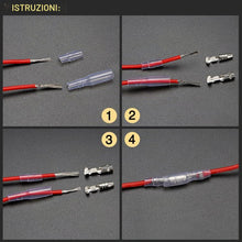 Carica l'immagine nel visualizzatore di Gallery, YIXISI 200 Pezzi 3.9mm Kit Connettori Proiettile da Bullet Terminali Filo Maschio e Femmina Connettore con Coperchio Iso