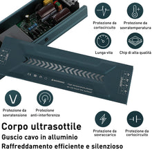 Carica l'immagine nel visualizzatore di Gallery, Alimentatore switching LED sottile per ingegneria domestica 8.3A 12V 100W ingresso driver trasformatore AC110V AC220V a 