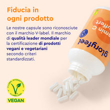 Carica l'immagine nel visualizzatore di Gallery, Vitamina C Tamponata – 1000 mg per Dose Giornaliera – Alta Tollerabilità, Delicata sullo Stomaco, Vegan – 365 Capsule pe