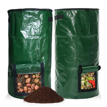 Carica l'immagine nel visualizzatore di Gallery, Composter, 2 pezzi rapida con coperchio riutilizzabile, compostiera da giardino pieghevole in plastica, per giardino, te