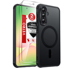 Carica l'immagine nel visualizzatore di Gallery, LeYi Cover Magnetica per Samsung Galaxy A56 5G con Vetro Temperato(Nero)