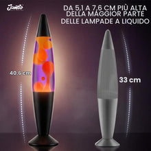 Carica l'immagine nel visualizzatore di Gallery, Jambo 16" Beautiful Lamp- Purple with Yellow/Orange Wax, Relaxing Liquid Lamp for Living Room Office Bedroom Adults Teen