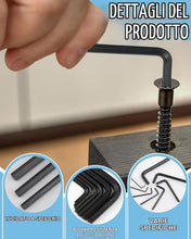 Carica l'immagine nel visualizzatore di Gallery, 10 Pezzi Mini Esagono Chiave a Brugola Sets,0,7mm-5mm Hexagon Hex Set, Chiavi Esagonali Acciaio al Carbonio, Chiavi a Br