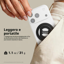 Carica l'immagine nel visualizzatore di Gallery, NEEWER Impugnatura Smartphone Magnetica, Supporto Telefono ad Anello Magnetico Bifacciale, Porta Cellulare Pieghevole Co