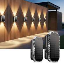 Carica l'immagine nel visualizzatore di Gallery, Lampada Solare da Esterno Alto e Basso, Applique Solare 3 Modalità IP65 Impermeabile, Faretti Lampade Luci Solari da Est