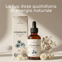 Carica l'immagine nel visualizzatore di Gallery, Vitamina B12 Gocce 500 mcg - 50 ml, Vegana, Sublinguale