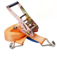 Carica l'immagine nel visualizzatore di Gallery, Cinghia a cricchetto, Cinghia di Ancoraggio con Tenditore a Cricchetto e Ganci 10M x 50m, Cinghia Fissaggio a Cricchetto