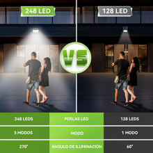 Carica l'immagine nel visualizzatore di Gallery, Luci LED Solare Esterno Giardino - 248 LED Luce Esterne con Pannello Solari