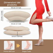 Carica l'immagine nel visualizzatore di Gallery, Cuscinetti Tallone, Protezioni per Tallone per Scarpe, Cuscinetti per Tallone con Inserti in Spugna, Protezioni Tallone 