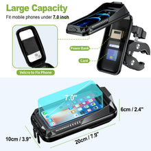 Carica l'immagine nel visualizzatore di Gallery, Porta Cellulare Moto Impermeabile Supporto Telefono Moto Antivibrazione Porta Cellulare Scooter con Touch Screen Rotazio