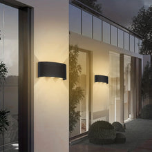 Carica l'immagine nel visualizzatore di Gallery, Voltix Applique da Parete LED 6W, Lampada da Parete per Interni ed Esterni, Luce Naturale, Design Moderno in Alluminio, 