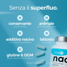 Carica l'immagine nel visualizzatore di Gallery, NAD+ Nicotinamide Riboside Chloride 300mg - +1 Mese di Cura - NAD Booster - Anti-Età e Contro la Fatica, Supporto Nervos