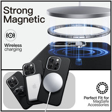 Carica l'immagine nel visualizzatore di Gallery, JETech Cover Magnetica Slim per iPhone 15 Pro, Nero