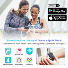 Carica l'immagine nel visualizzatore di Gallery, Bilancia Intelligente Impedenziometrica Bluetooth con App, Bilancia Digitale Smart per Grasso Corporeo, BMI, Peso, Massa