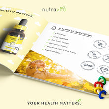 Carica l'immagine nel visualizzatore di Gallery, Nutravita Gocce Vitamina D per Neonati e Bambini - 60ml