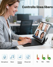 Carica l'immagine nel visualizzatore di Gallery, MoKo Adattatore Cuffie USB-C a 3,5mm, DAC Dongle Type-C a 3,5 Aux Jack
