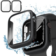 Carica l'immagine nel visualizzatore di Gallery, Amzpas 【2 PEZZI Cover per Apple Watch 9/8/7 45mm con Vetro Temperato, Custodia Rigida iWatch Protezione Sottile HD Clear