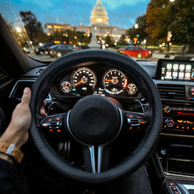 Carica l'immagine nel visualizzatore di Gallery, ZATOOTO Coprivolante Auto in Pelle 37-38 cm Antiscivolo Universale, Nero