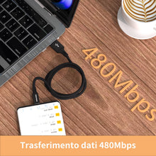 Carica l'immagine nel visualizzatore di Gallery, tigratigro Cavo USB C, [1M] Cavo USB Type C QC 2.0 Nylon Ricarica Rapida per iPhone 16/15,iPad Pro Air,Samsung,Redmi,Hua