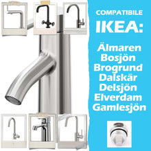 Carica l'immagine nel visualizzatore di Gallery, Adattatore per rubinetto miscelatore M18,5 - M22 per IKEA, GROHE, Neoperl TJ, filtro BRITA