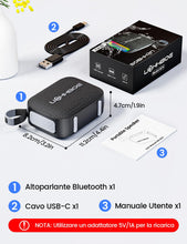 Carica l'immagine nel visualizzatore di Gallery, UOHHBOE Cassa Bluetooth 6.0 Portatile 20W con TWS Stereo, IPX5 e 24H
