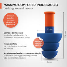 Carica l'immagine nel visualizzatore di Gallery, Senner ® WorkPro Strong | Tappi per lavorare - Ideali per fonti di rumore elevato - Protezione uditiva sul lavoro e a ca