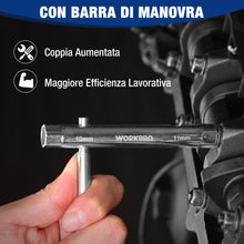 Carica l'immagine nel visualizzatore di Gallery, WORKPRO Set di Chiavi a Tubo, Set di Chiavi a Tubo da 9 Pezzi
