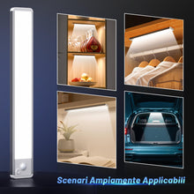 Carica l'immagine nel visualizzatore di Gallery, Luce LED Sottopensile Cucina Luci - Armadio Lampada Sensore Movimento
