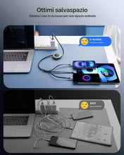 Carica l'immagine nel visualizzatore di Gallery, Minlu Retrattile Cavo di Ricarica 5 in 1, Cavo USB Ricarica Rapida 1,2m