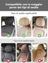 Carica l'immagine nel visualizzatore di Gallery, oasser Poggiatesta Auto Bambini e Adulti 360° Regolabile Supporto per Collo e Testa CA1 Nero