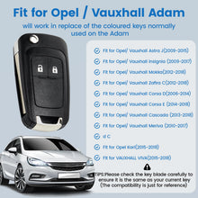 Carica l'immagine nel visualizzatore di Gallery, 2 Pulsante Custodia a distanza per Opel Astra J Corsa E Cascade Zafira Karl