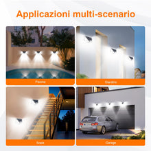 Carica l'immagine nel visualizzatore di Gallery, GRIFEMA Faretto LED solare da esterno con sensore di movimento