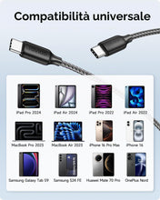 Carica l'immagine nel visualizzatore di Gallery, RAVIAD Cavo USB C USB C 100W [2Pezzi 0.3M] Cavo USB Type-C PD3.0 5A