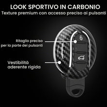 Carica l'immagine nel visualizzatore di Gallery, kwmobile Cover copri-chiave compatibile con Mini con 3 tasti Smart Key - Guscio protettivo chiavi auto - copertina in pl
