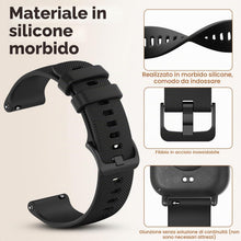 Carica l'immagine nel visualizzatore di Gallery, 2 Pezzi Silicone Cinturino Compatibile con Xiaomi Redmi Watch 5 Active/5 Lite, Cinturino di 22mm Ricambio Sportivo per A