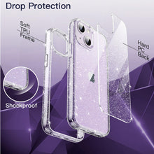 Carica l'immagine nel visualizzatore di Gallery, JETech Cover Glitter per iPhone 14 Plus, Trasparente