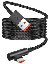 Carica l'immagine nel visualizzatore di Gallery, iMangoo Cavo USBC intrecciato 2m Ricarica 120W 6A 90 Gradi per Xiaomi Redmi