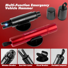 Carica l'immagine nel visualizzatore di Gallery, PUWOWYE 2 in 1 Taglia Cinture di Sicurezza e Rompivetro, Rompi Vetro Auto Emergenza con Vetro di Prova, Rompivetro Auto 