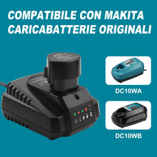 Carica l'immagine nel visualizzatore di Gallery, 2 Pezzi 10.8V 3500mAh Batteria per Makita 10.8V batterie BL1013