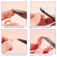 Carica l'immagine nel visualizzatore di Gallery, Pinze per Bigiotteria, 4 Pz, Becco Ad Ago, Catena, Tronchesi