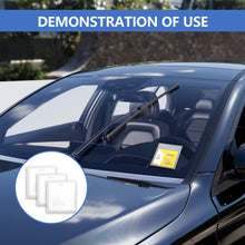 Carica l'immagine nel visualizzatore di Gallery, 3 pezzi Porta permesso di parcheggio per parabrezza auto, porta permesso auto autoadesivo, porta targa e badge universal