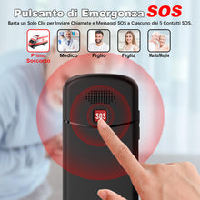 Carica l'immagine nel visualizzatore di Gallery, CHAKEYAKE Telefono Cellulare per Persone Anziane, GSM Dual Sim con Tasti Grandi e Facile da Usare | Funzione SOS,Batteri