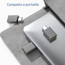 Carica l'immagine nel visualizzatore di Gallery, BASESAILOR Adattatore USB C a USB 3Pezzi,USBC Maschio a USB 3.2 Femmina OTG