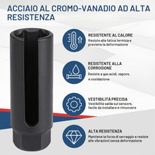 Carica l'immagine nel visualizzatore di Gallery, LALAGO 1 Pezzo Chiave a Bussola per Sensore di Ossigeno, Chiave per Sonde Lambda 22mm, Chiave per Sonde Lambda Bussola d