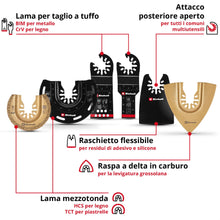 Carica l'immagine nel visualizzatore di Gallery, Einhell 6 pezzi set multitool