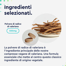 Carica l'immagine nel visualizzatore di Gallery, Valeriana Forte Integratore, 500 mg di Radice di Valeriana Pura per Dose, 400 Compresse, per Dormire, Favorisce il Rilas