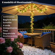 Carica l'immagine nel visualizzatore di Gallery, Joycome Catena Luminosa 10M 100 LED Luci Stringa di Edera Artificiale