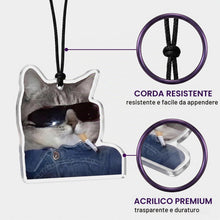 Carica l'immagine nel visualizzatore di Gallery, 6 Pezzi Appendino Profumato per Specchietto Retrovisore – Motivo Gatto Divertente, Deodorante Auto, Accessorio Decorativ